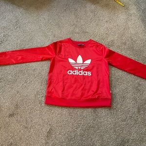NWOT Red Adidas sweatshirt size small